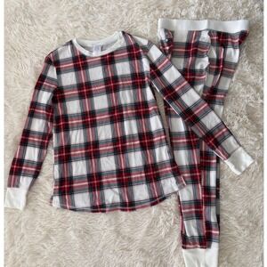 Stars Above Womens Pajama Set Plaid Red White Lounge Sleepwear Medium‎ M